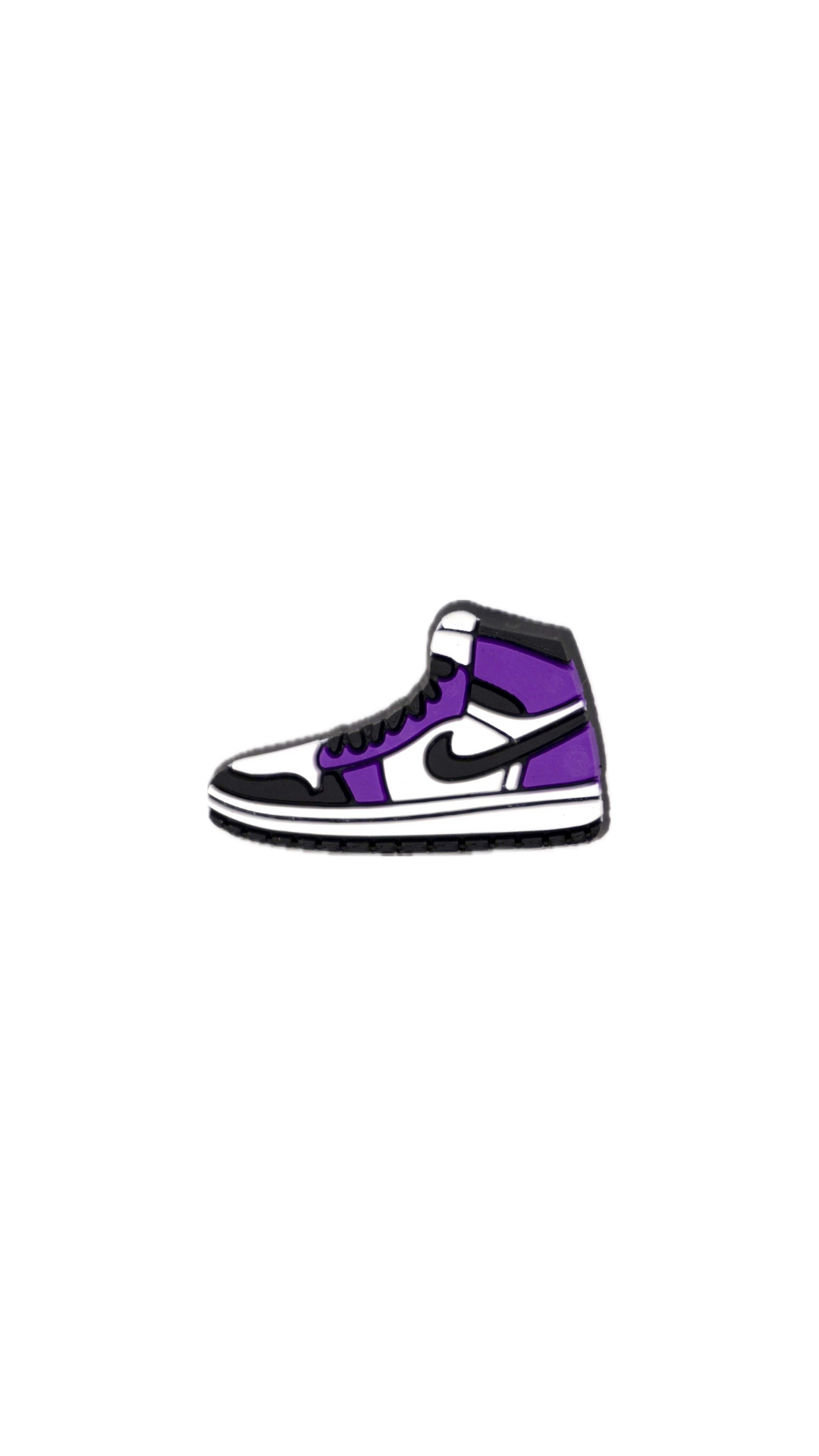 Sneaker Charm – Purple High Top