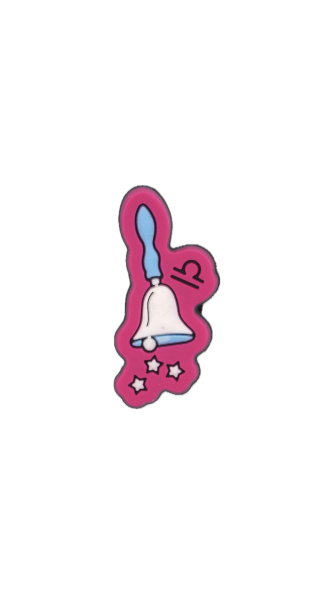 Pink Bell Charm – Sparkly Pick Charm