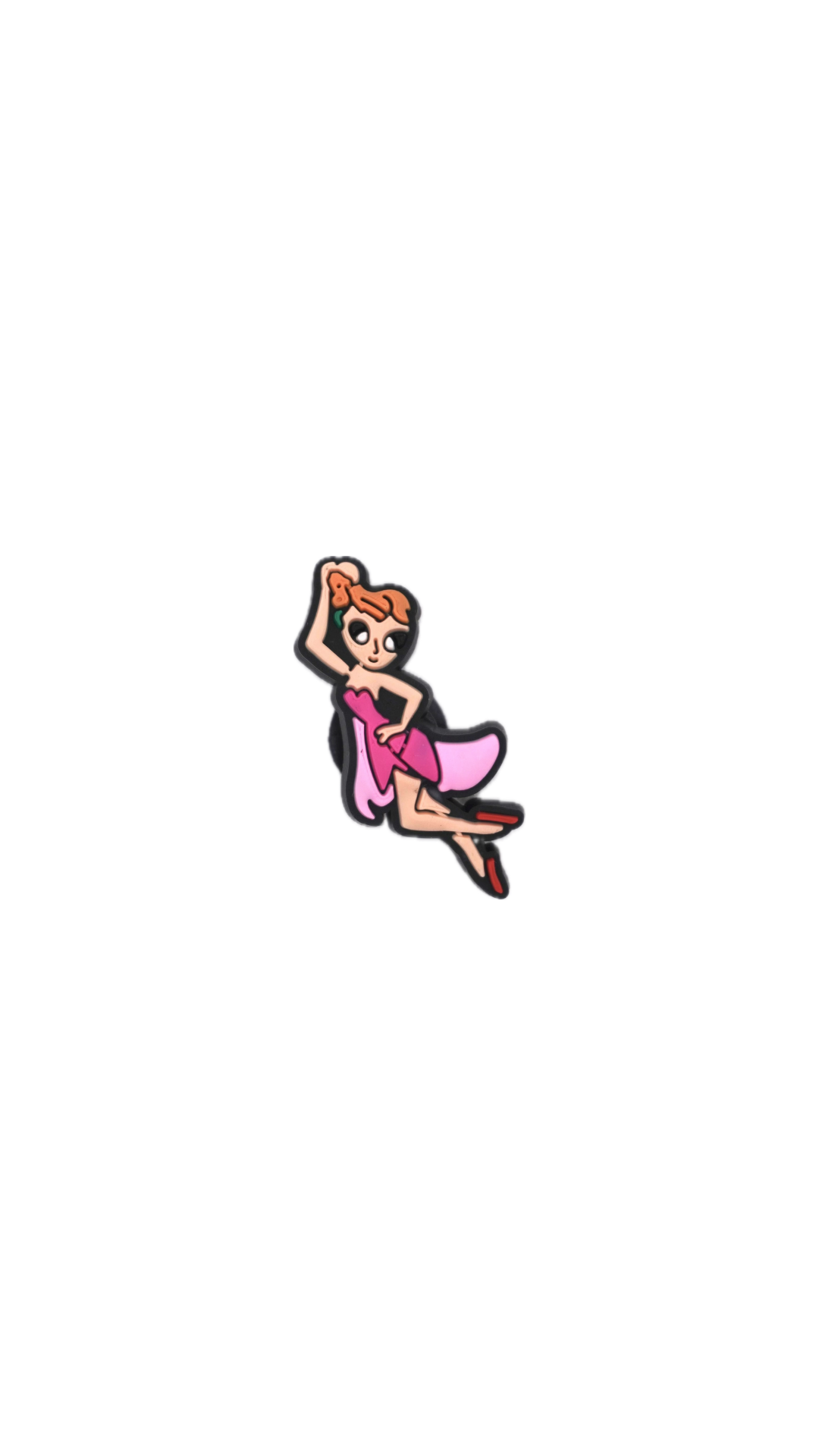 Pink Pin-Up Girl Charm