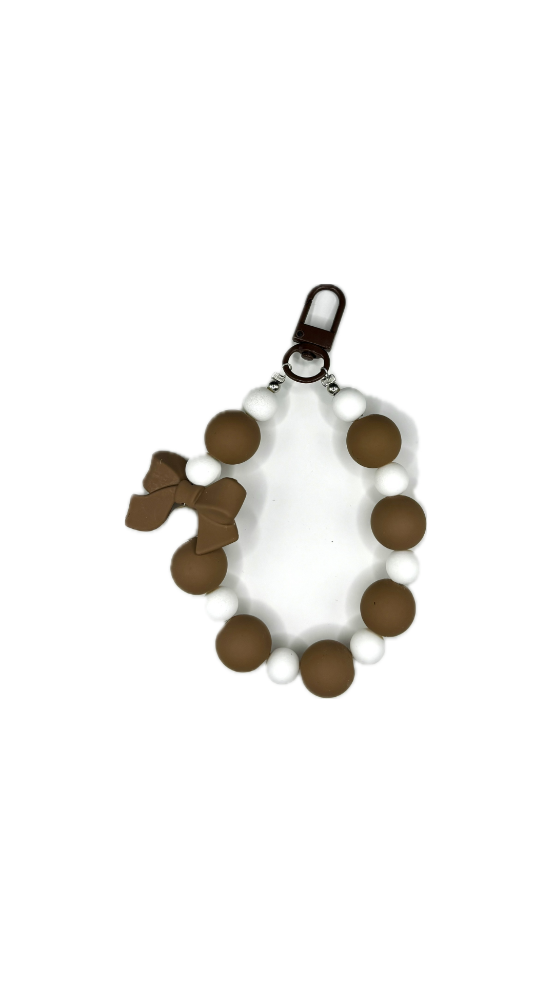Brown Bow Bead Charm