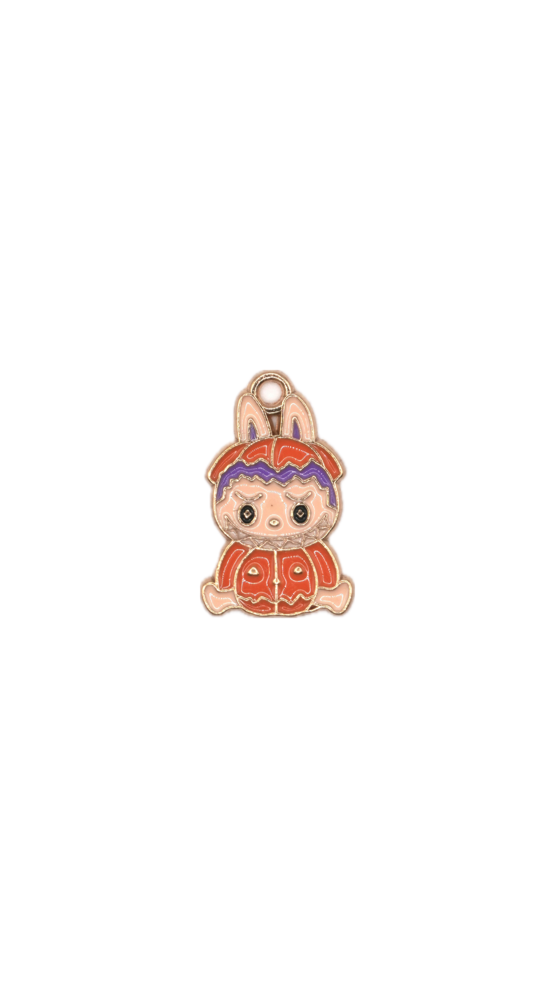 Orange Monster Bunny Charm