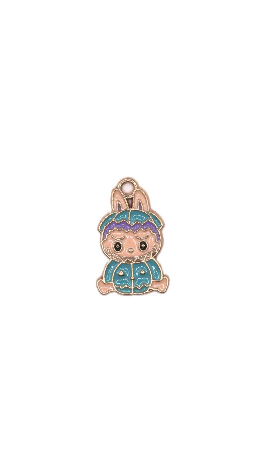 Blue Monster Bunny Charm