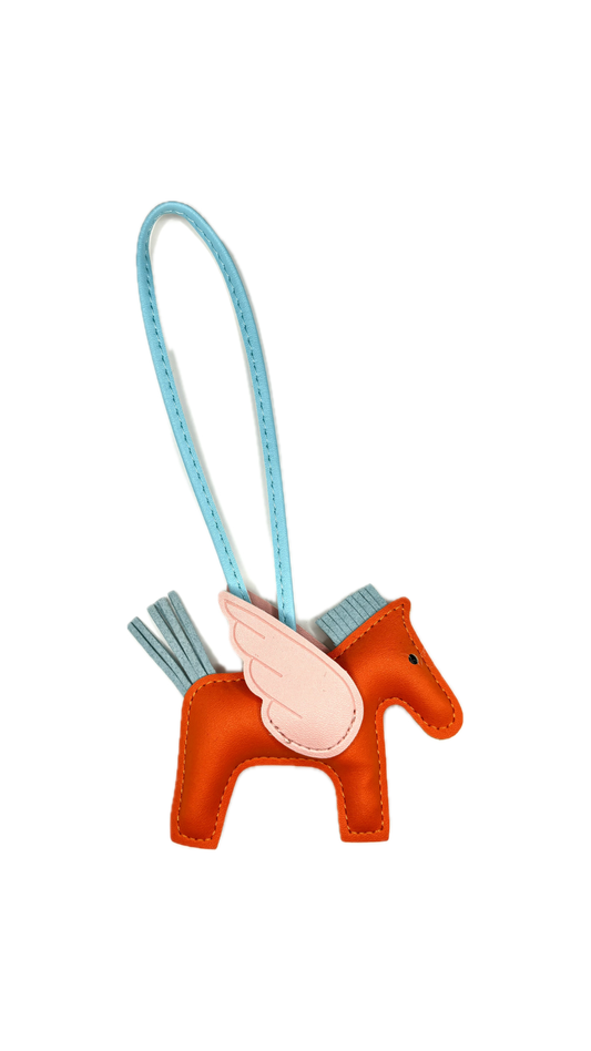 Pegasus Charm – Orange & Babyblau