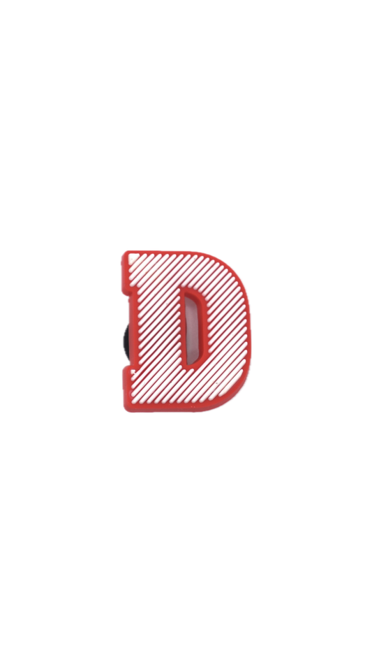 Christmas Letter Charm – D