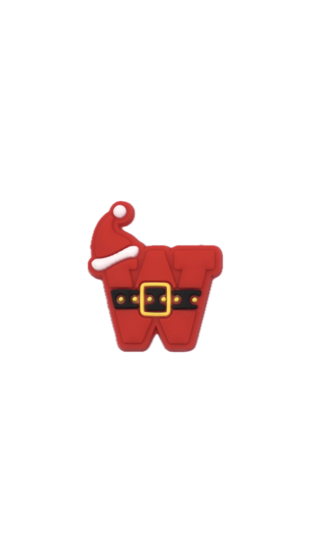 Christmas Letter Charm – W