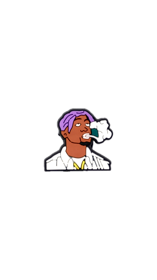 Purple Vibes – Cartoon Character Charm