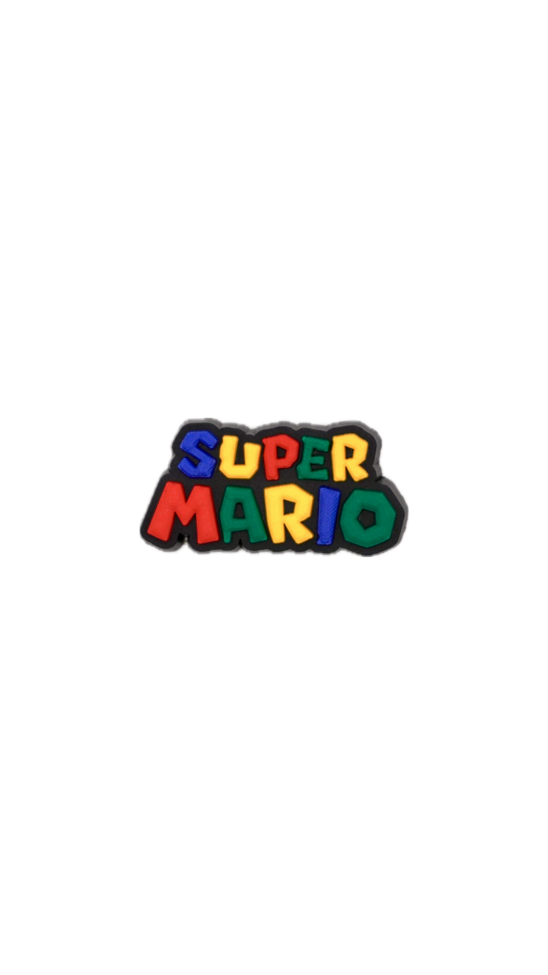 Super Mario Logo Charm