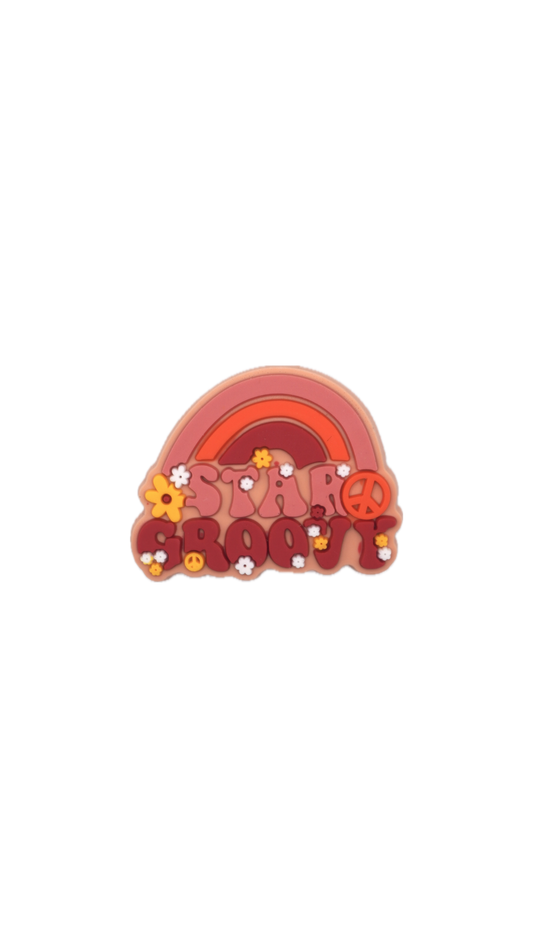 Stay Groovy – Retro Rainbow Charm