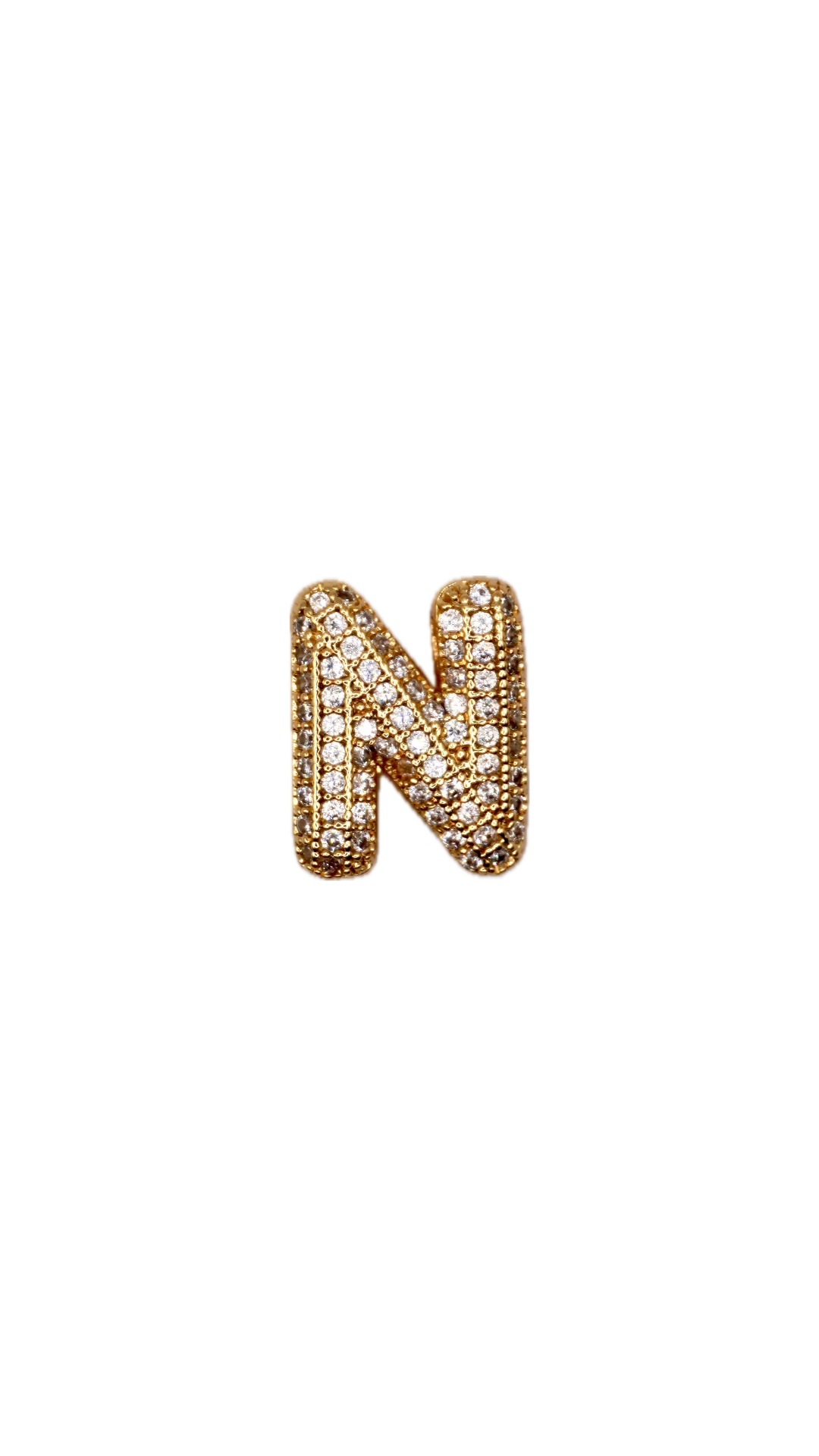 Sparkle Letter N Slider – Für VIBORY Armbänder