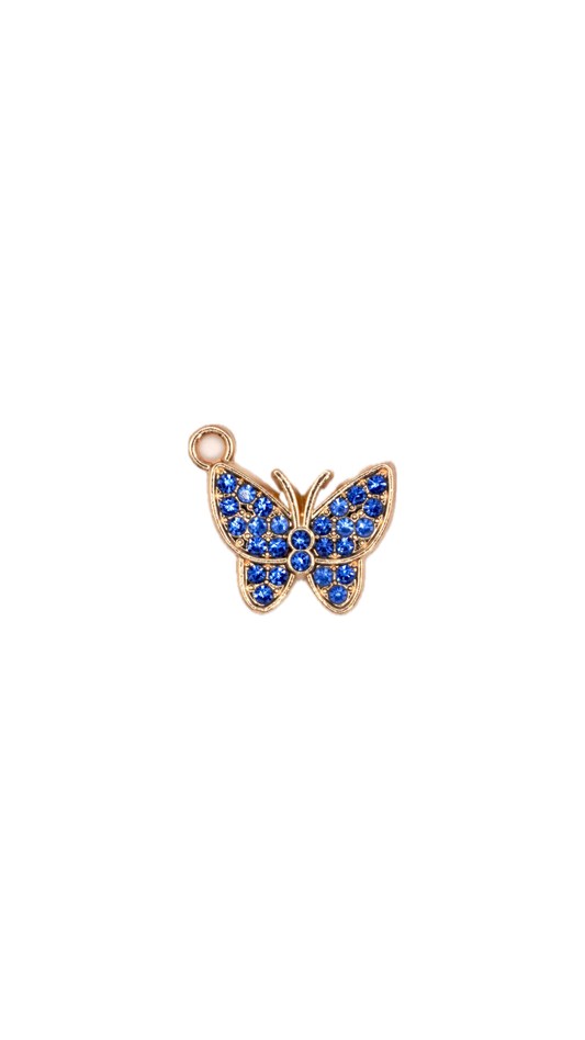 Butterfly Charm – Blue Gold
