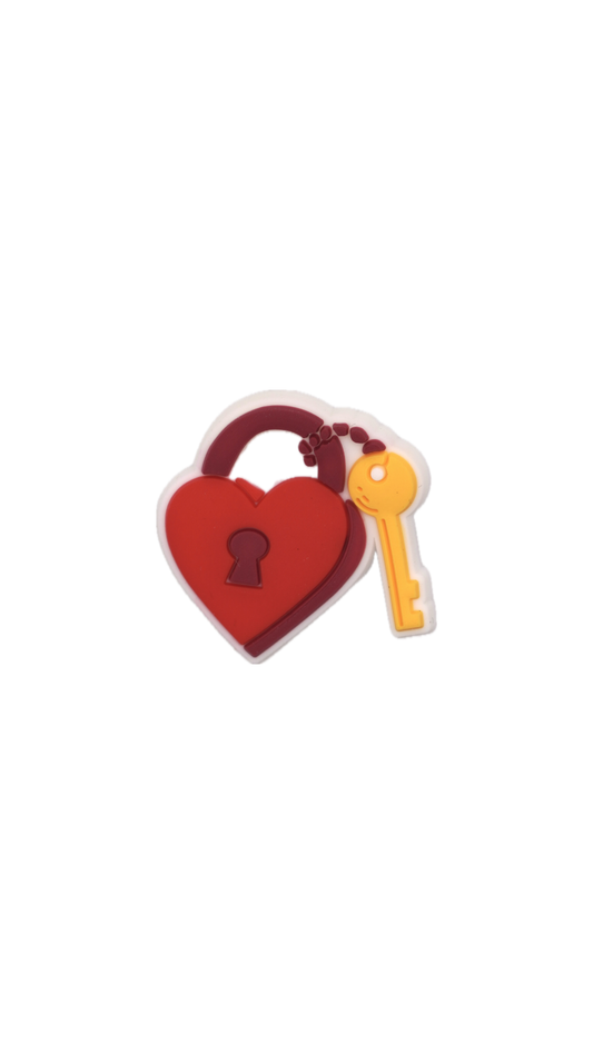 Heart Lock & Key Charm – Love Edition