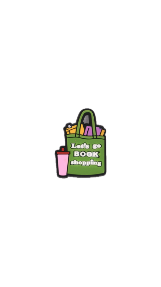 “Let’s Go Book Shopping” Charm