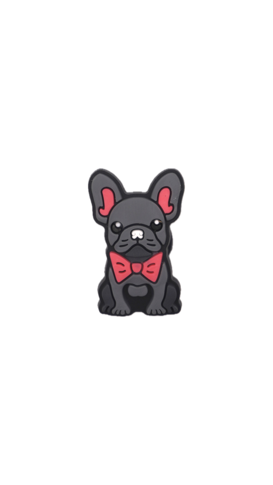 Frenchie Bow Tie Charm