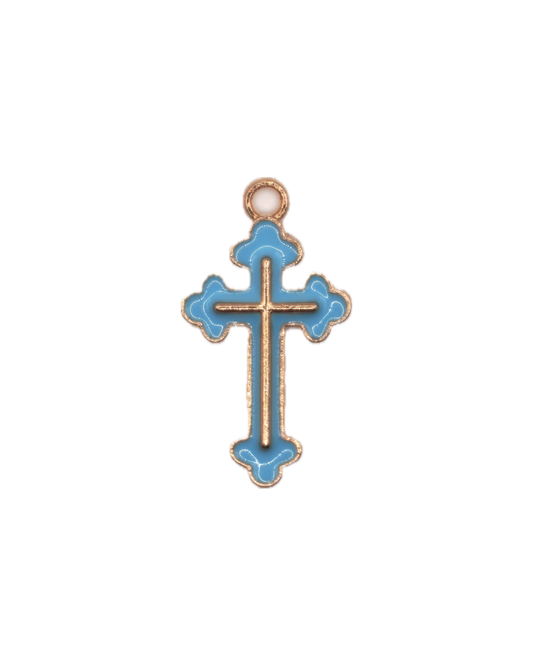 Cross Charm – Sky Blue Edition