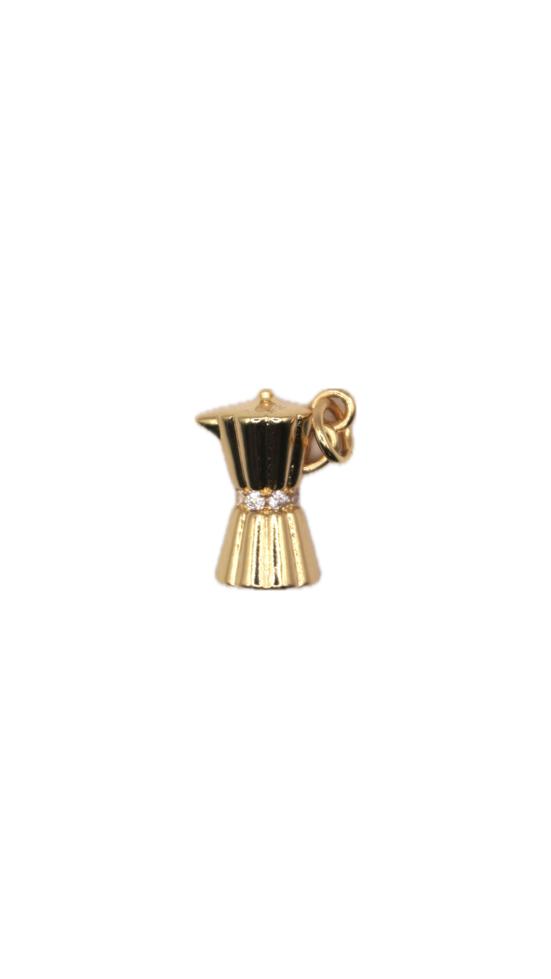 Goldene Espresso-Maschine Charm