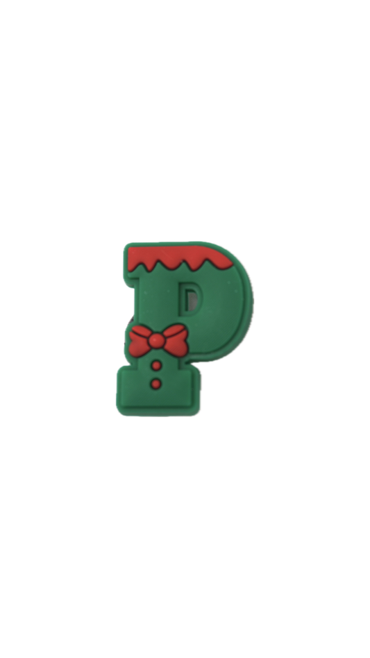 Christmas Letter Charm – P