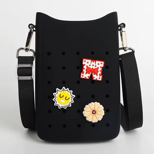 VIBORY Charm-Bag Crossbody – Schwarz(Soft Case Tasche)